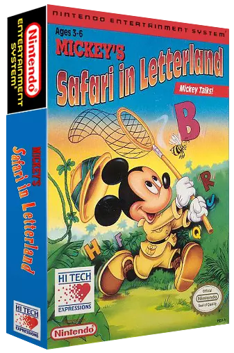 jeu Mickey's Safari in Letterland